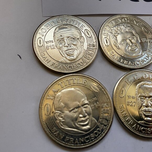 San Francisco 49ers then and now 1994-95 collectable coins 6 of 20 Lot #22 - Picture 5 of 8